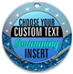 Swimming Full Color Custom Text Insert Medal