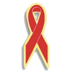 Red Awareness Ribbon Pin