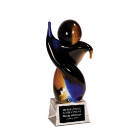 Twisted Body Art Glass Award