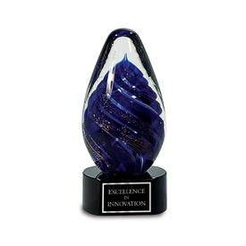 Hand Made Corporate Art Glass Award, your text