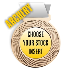 Archery Full Color Insert Medal