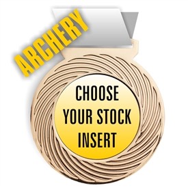 Archery Full Color Insert Medal
