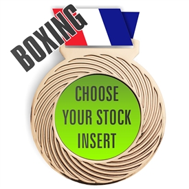 Boxing Full Color Insert Medal