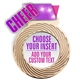 Cheer Full Color Insert Medal