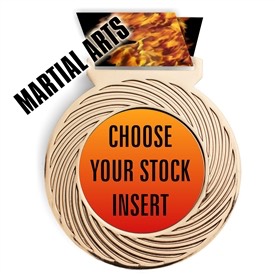 Martial Arts Full Color Insert Medal