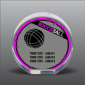 Full Color Printed Bocce Ball Acrylic Award