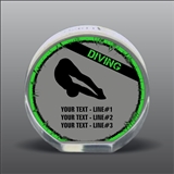 Full Color Printed Diving Acrylic Award