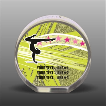 Full Color Printed Gymnastics Acrylic Award