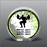 Full Color Printed Weightlifting Acrylic Award