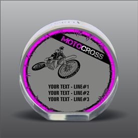 Full Color Printed Motocross Acrylic Award