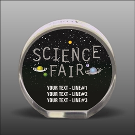 Full Color Printed Science Acrylic Award