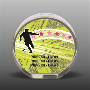 Full Color Printed Soccer Acrylic Award