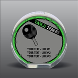 Full Color Printed Table Tennis Acrylic Award