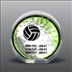 Full Color Printed Volleyball Acrylic Award