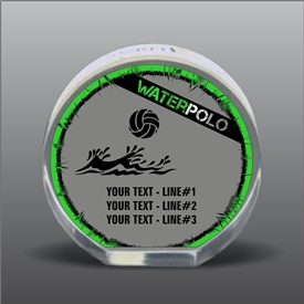 Full Color Printed Water Polo Acrylic Award