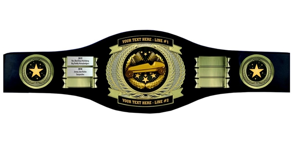 Perpetual Pinewood Derby Champion Belt
