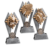 Engraved & Personalized Free SSR12 Series Sport Stars Music Trophy Etch Workz Customize Heavy Resin Casting Award 3D Action