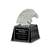 Crystal Eagle Head Award, 5-3/4"
