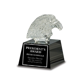 Crystal Eagle Head Award, 5-3/4"