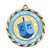 Custom Text Hanukkah Dreidel 022A Insert Medal