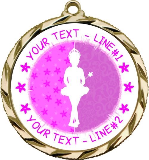 10 x Personalised Dance Medals With Choice of Ribbons Your Logo & Text 