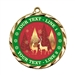 Custom Text Holiday Reindeer 022A Insert Medal