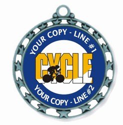 Biking Medal 2-1/2"