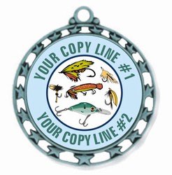 Fishing Medal 2-1/2"