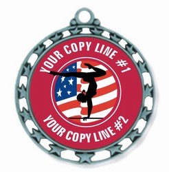 Gymnastics  Medal 2-1/2"