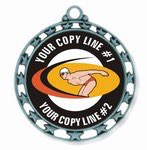 Swimming Medal 2-1/2"