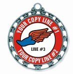 Running Medal 2-1/2"