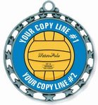 Water Polo Medal 2-1/2"