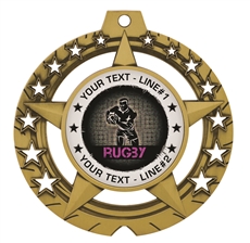 RUGBY PRIX Bull 5" Trophy Gratuite Gravure Personnalisée Prix Union League Neuf 