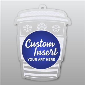 Holiday Cup Holiday Ornament with your Custom Artwork