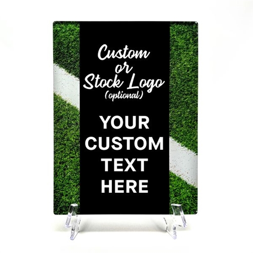 Turf or Sport Field Themed Acrylic Plaque