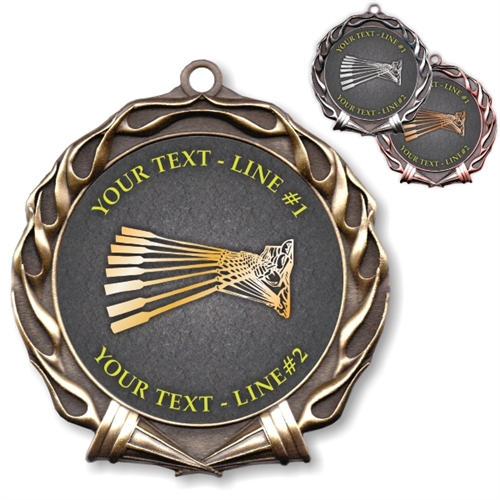 Custom Text Crewing Medal