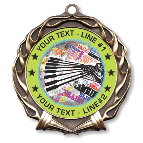 Custom Text Crewing Medal