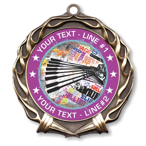 Custom Text Crewing Medal