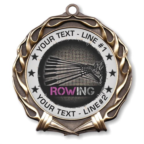 Custom Text Crewing Medal