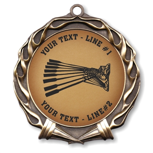 Custom Text Crewing Medal