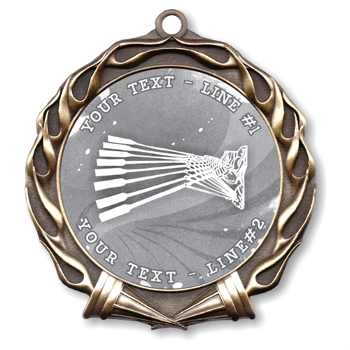Custom Text Crewing Medal