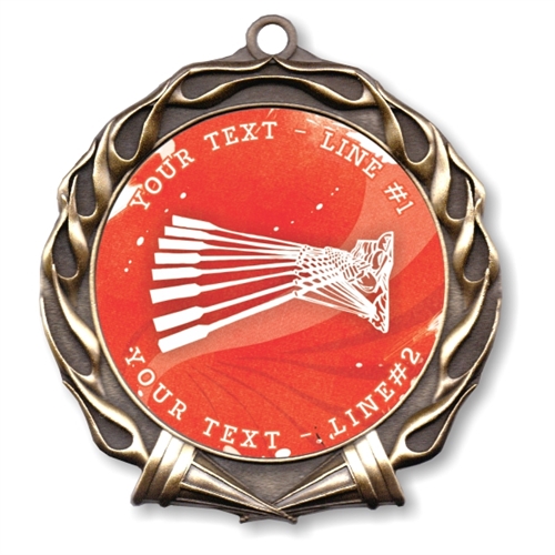 Custom Text Crewing Medal