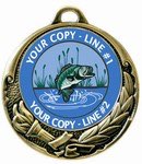 Fishing Medal 2-3/4&quot;