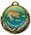 Fishing Medal 2-3/4&quot;