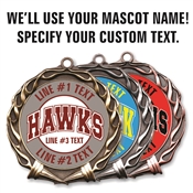 Custom Team Name/Mascot Award Medal