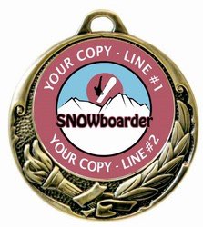 Snowboard Medal 2-3/4&quot;
