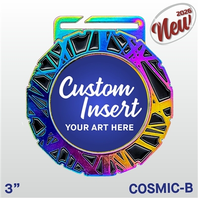 Cosmic-A Custom Insert Medal