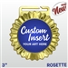 Rosette Custom Insert Medal