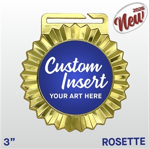 Rosette Custom Insert Medal