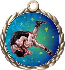 Wrestling Award Medal